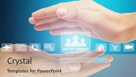  Presentation with technology that strengthen the citizenship and soc - Audience pleasing PPT theme consisting of social network structure new technology backdrop and a  colored foreground