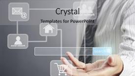  Presentation with new neural network - Cool new presentation with social network structure new technology backdrop and a light gray colored foreground