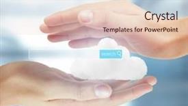  Presentation with technology that strengthen the citizenship and soc - PPT theme having social network structure new technology background and a  colored foreground