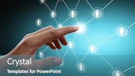  Presentation with structure - Slides having social network structure background and a teal colored foreground