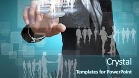  Presentation with social media network - Slides enhanced with social network structure background and a ocean colored foreground