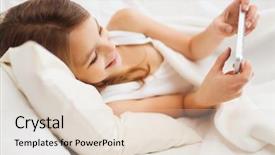  Presentation with healthcare technology internet of things - Slide deck featuring social network teen - child technology and internet concept background and a lemonade colored foreground