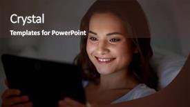  Presentation with computer network - Audience pleasing PPT layouts consisting of social network teen - technology internet communication and people backdrop and a tawny brown colored foreground