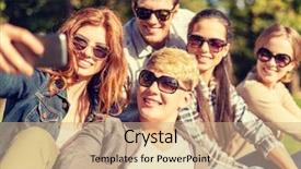  Presentation with wireless sensor networks agriculture technology - Cool new slide set with social networking technology and teen backdrop and a coral colored foreground