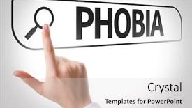 Presentation with search - Amazing slide set having social phobias - phobia written in search bar backdrop and a light gray colored foreground