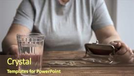  Presentation with poverty - Amazing slide deck having social reform - senior woman sitting at table backdrop and a tawny brown colored foreground
