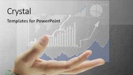  Presentation with high tech - Presentation enhanced with social sector - businessman pressing high tech type background and a  colored foreground