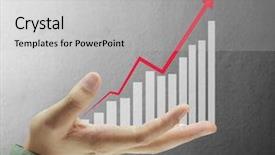  Presentation with social sector - Presentation theme having social sector - businessman pressing high tech type background and a light gray colored foreground