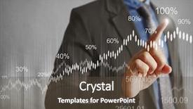  Presentation with modern tech - Presentation theme featuring social sector - businessman pressing high tech type background and a tawny brown colored foreground