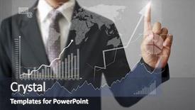  Presentation with modern tech - Theme having social sector - businessman pressing high tech type background and a  colored foreground