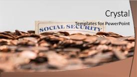 Presentation with social security - Theme enhanced with social security card buried background and a light gray colored foreground