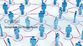  Presentation with web - Presentation theme enhanced with social-web-network-background-image background and a light blue colored foreground