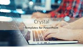  Presentation with social media network - Slide set featuring social-web-network-concept-mixed background and a lemonade colored foreground