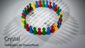  Presentation with equality diversity - Slides enhanced with socialism equality - group of multi-colored people background and a light gray colored foreground