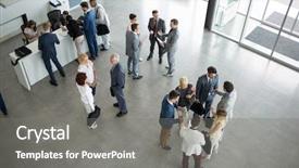  Presentation with people talking - PPT layouts consisting of socialism equality - successful group of people background and a gray colored foreground