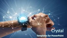  Presentation with anatomy female reproductive organ - Cool new theme with socialism means - close up female hand backdrop and a ocean colored foreground