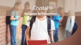  Presentation with classmates - Presentation design featuring socialism means - sad pupil being bullied background and a coral colored foreground