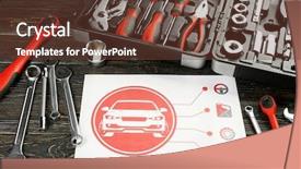  Presentation with tools - Theme with socket programming - paper with scheme and box background and a tawny brown colored foreground