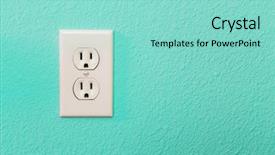  Presentation with teal - Slide deck enhanced with sockets in colorful bright teal background and a seafoam green colored foreground