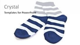  Presentation with socks - Slide deck featuring socks background and a white colored foreground