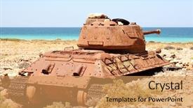  Presentation with indian army - Amazing theme having socotra island in the indian backdrop and a coral colored foreground