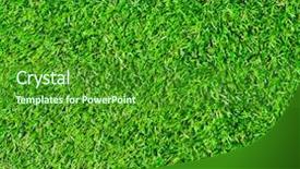  Presentation with football field - Colorful presentation design enhanced with sod - deep green and vivid background backdrop and a forest green colored foreground