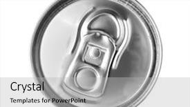  Presentation with soda - Theme with soda advertisment - aluminum can on white background background and a light gray colored foreground