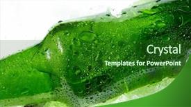  Presentation with soda - Slide deck enhanced with soda advertisment - close up view background and a  colored foreground