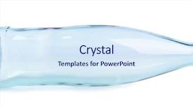  Presentation with out line of glass bottle - Presentation theme featuring soda bottles - empty glass bottle isolated background and a sky blue colored foreground