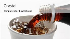  Presentation with ice - Cool new presentation theme with soda bottles - ice backdrop and a  colored foreground