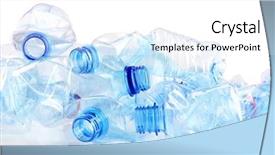  Presentation with plastic bottle - Beautiful slides featuring dessert with strawberries and bluberries backdrop and a coral colored foreground