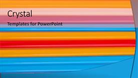  Presentation with bright - Slide deck featuring soda fountain - bright straws close up background and a  colored foreground