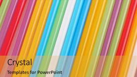  Presentation with bright - Beautiful PPT layouts featuring soda fountain - bright straws close up backdrop and a  colored foreground