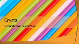  Presentation with bright - Beautiful slide set featuring soda fountain - bright straws close up backdrop and a  colored foreground