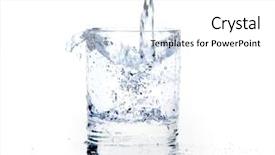  Presentation with glass of water - Presentation theme consisting of chimpanzee baby in its natural habitat in the wild note visible grain at 100 best at smaller sizes background and a dark gray colored foreground