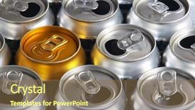  Presentation with soda - Amazing presentation theme having soda pop - cold drinks can backdrop and a tawny brown colored foreground