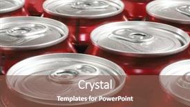  Presentation with soda - Colorful PPT layouts enhanced with soda pop cans backdrop and a tawny brown colored foreground