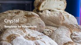  Presentation with fair - Beautiful PPT layouts featuring soda shop - artisan bread in ancient medieval backdrop and a coral colored foreground