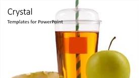  Presentation with fast food - Amazing PPT theme having soda shop - juice in fast food closed backdrop and a white colored foreground