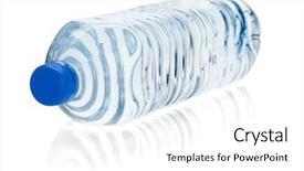  Presentation with pure water - PPT theme with soda water bottle isolated background and a white colored foreground