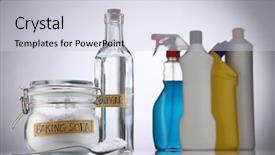  Presentation with baking soda - Amazing PPT theme having sodium - baking soda in front backdrop and a lemonade colored foreground