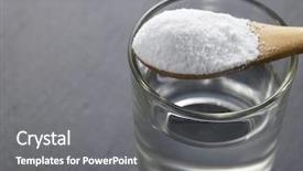  Presentation with soda - Cool new slide deck with sodium - baking soda on top backdrop and a gray colored foreground