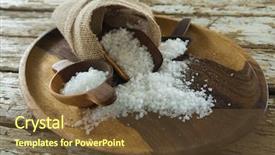  Presentation with sea - Beautiful PPT theme featuring sodium - close-up of sea slat backdrop and a tawny brown colored foreground