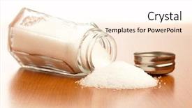  Presentation with salt - Amazing presentation theme having sodium - salt shaker backdrop and a pink colored foreground