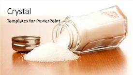  Presentation with salt - Cool new presentation theme with sodium - salt shaker backdrop and a white colored foreground
