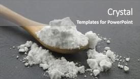  Presentation with soda - Amazing PPT layouts having sodium - spoonful of baking soda backdrop and a gray colored foreground