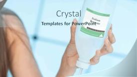  Presentation with preservative - Slide deck featuring sodium-benzoate-a-preservative background and a cool aqua colored foreground