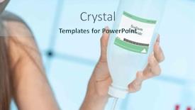  Presentation with maintain - Presentation theme consisting of sodium-chloride-a-saline-solution background and a cool aqua colored foreground