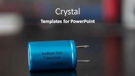  Presentation with lithium ion - PPT layouts with sodium-ion-capacitors-these-devices background and a dark gray colored foreground