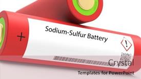  Presentation with sulfur - Presentation with sodium-sulfur-battery-a-sodium background and a coral colored foreground
